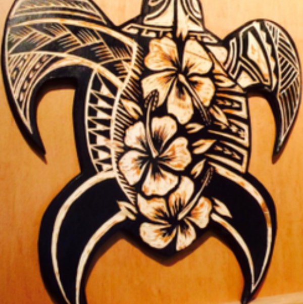 Motif Ukiran Kayu Polinesia